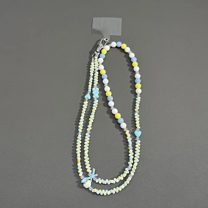 Perlenbrille Kette mit Schmetterlingsakzenten Brehn