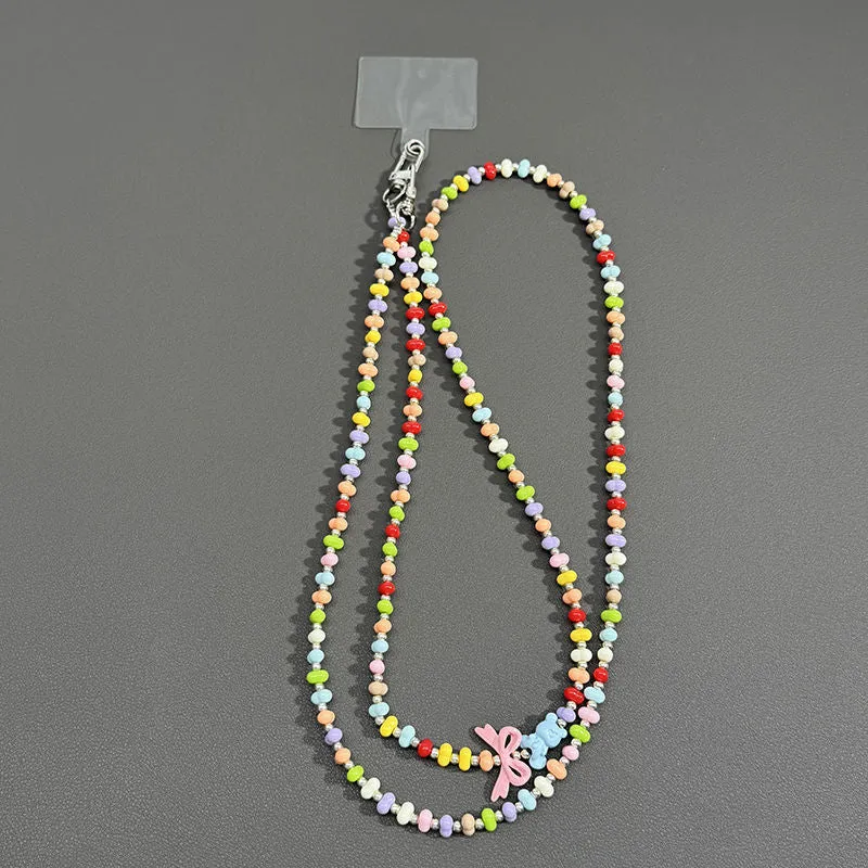 Perlenbrille Kette mit Schmetterlingsakzenten Brehn