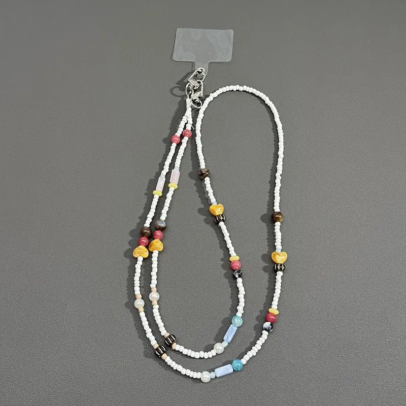 Perlenbrille Kette mit Schmetterlingsakzenten Brehn