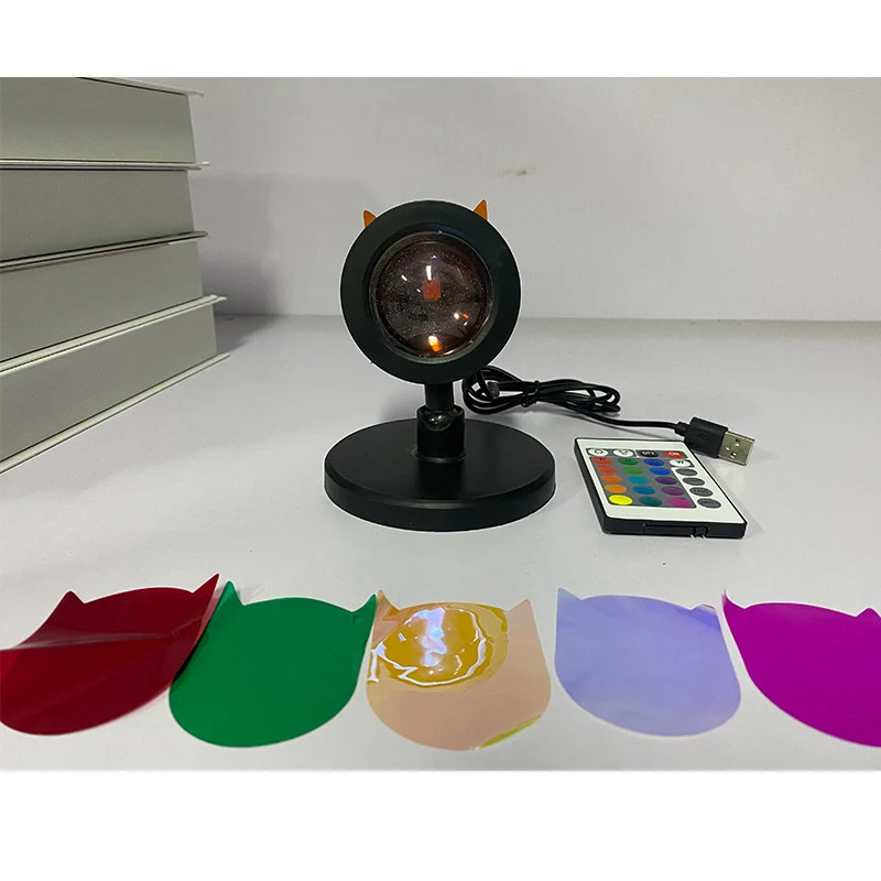 RGB-Sonnenuntergangslampe mit Farbwechsel
