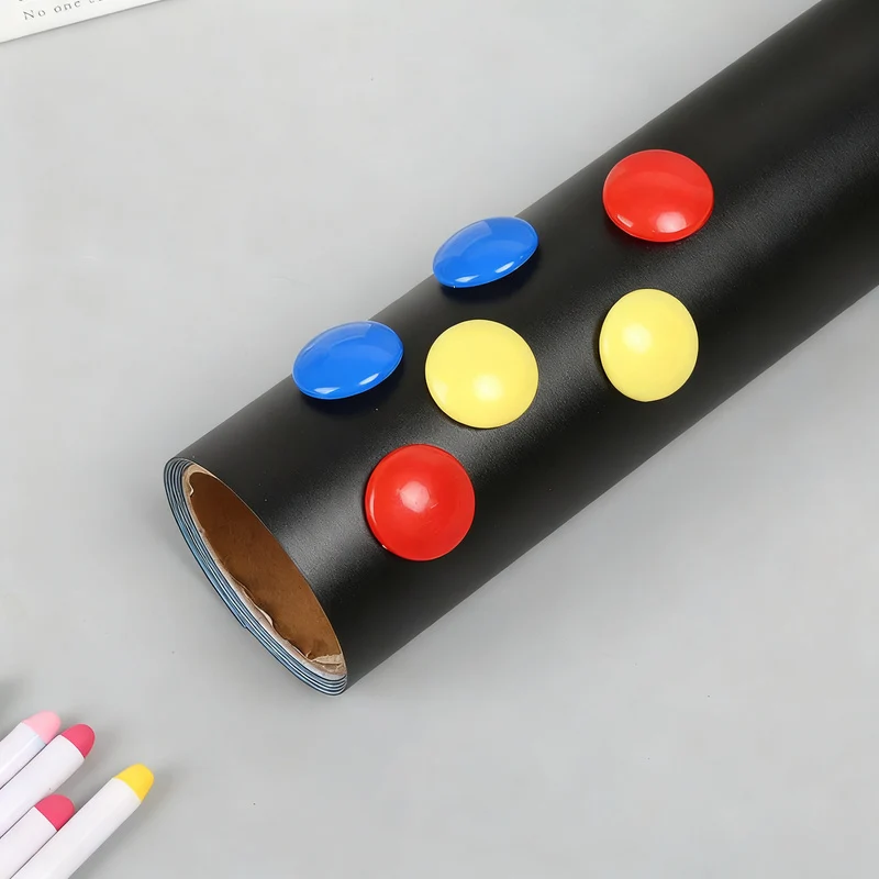 Magnetische Tafelfolie zum Aufkleben, schwarz