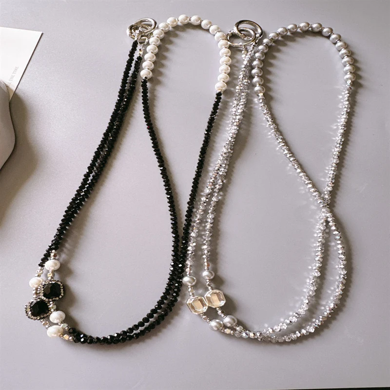 Elegante Perlen-Aussage-Halskette Brehn