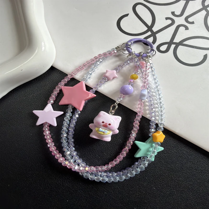 Verspielte Stern- und Tieranhänger-Lanyard Brehn