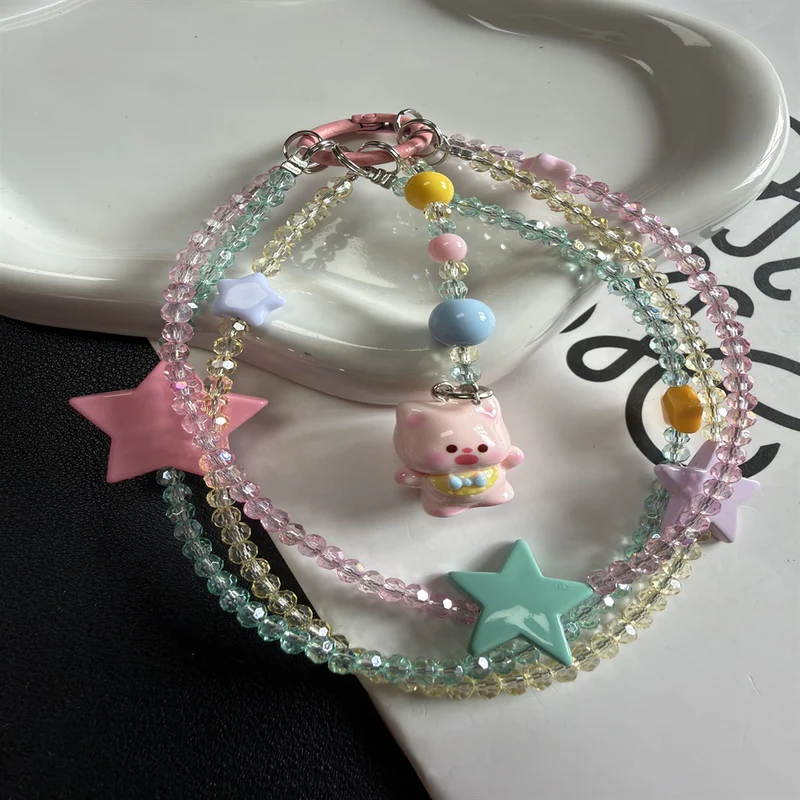 Verspielte Stern- und Tieranhänger-Lanyard Brehn