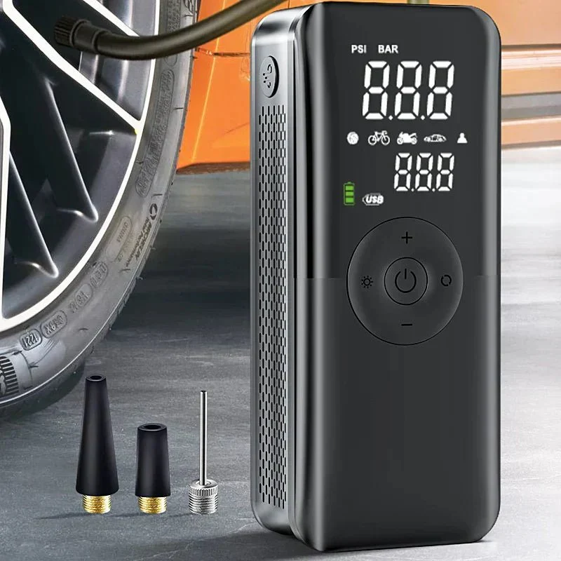 Skanto | AirGo Max – Tragbarer Reifenfüller mit Digitalanzeige und 150 PSI Leistung