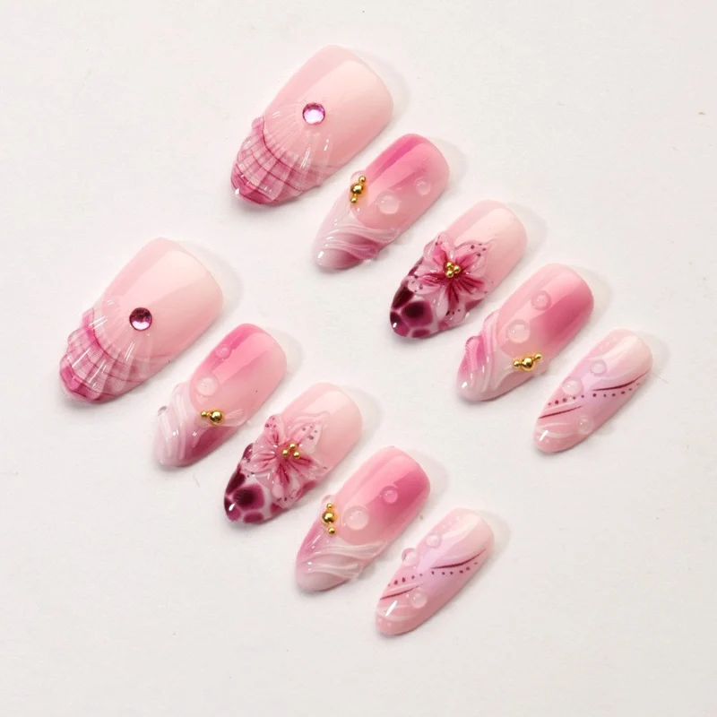 Künstlerisches Stiletto-Nail-Design Karnz