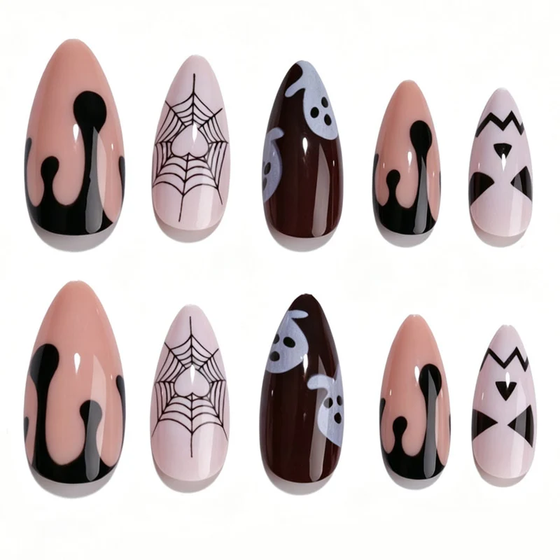 Halloween-Themen Press-On Nagelkunst Set Karnz