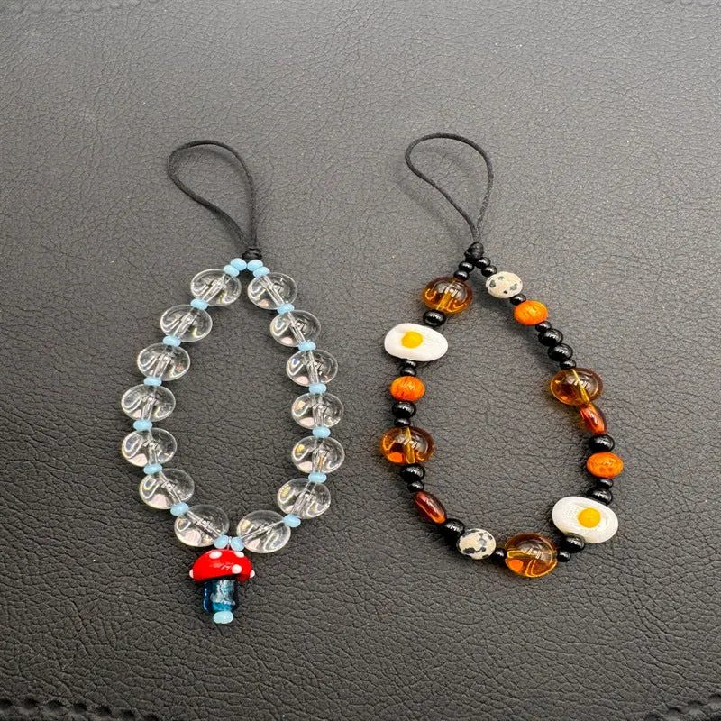 Einzigartiger Perlen-Handy Charm Halter Brehn