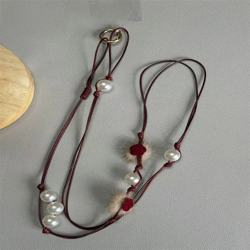 Elegante Perlen Brillenband Brehn