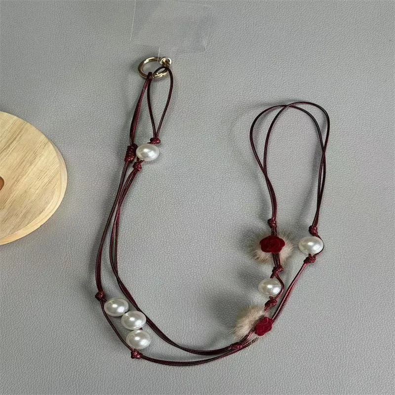 Elegante Perlen Brillenband Brehn