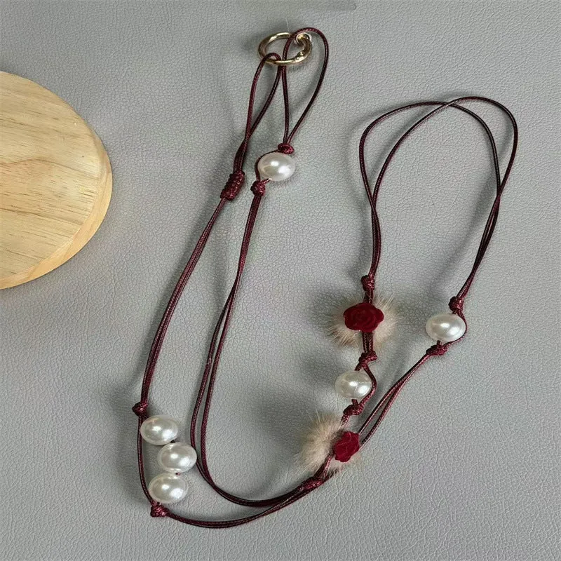 Elegante Perlen Brillenband Brehn