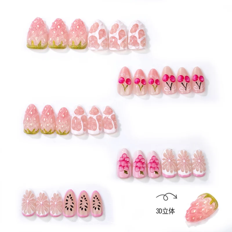 Frucht-inspirierte dekorative Druck-Nägel Karnz