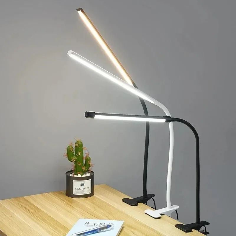 Skanto | LED Klemmleuchte LumaFlex | 3 Lichtfarben & 10 Helligkeitsstufen | USB-betrieben | Flexibler Hals | Augenfreundlich & Dimmbar