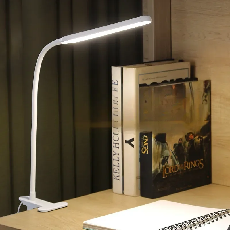 Skanto | LED Klemmleuchte LumaFlex | 3 Lichtfarben & 10 Helligkeitsstufen | USB-betrieben | Flexibler Hals | Augenfreundlich & Dimmbar