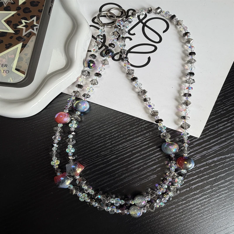 Sparkling Beaded Brillen Kette Brehn