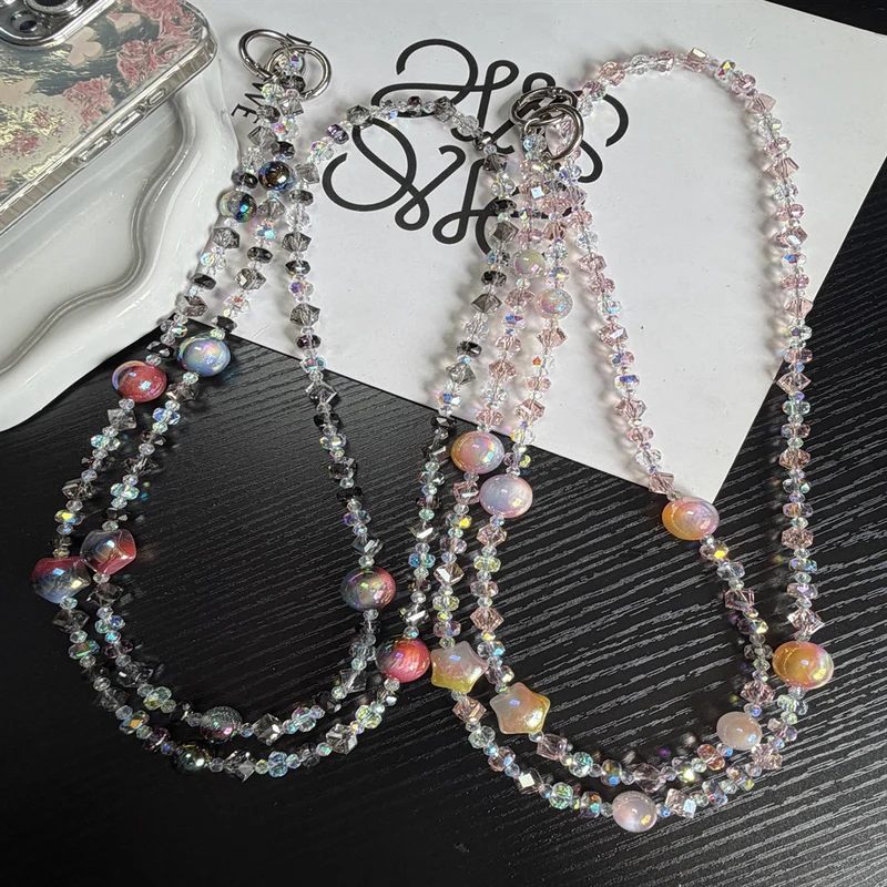Sparkling Beaded Brillen Kette Brehn