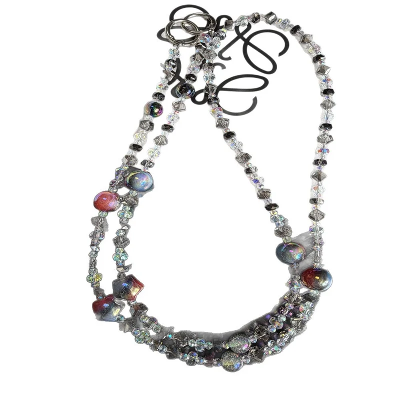 Sparkling Beaded Brillen Kette Brehn