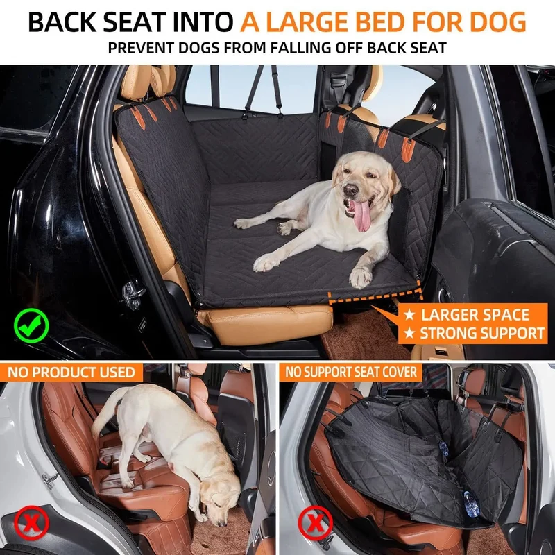 Skanto Autositzverlängerung mit festem Boden für Hunde Skanto