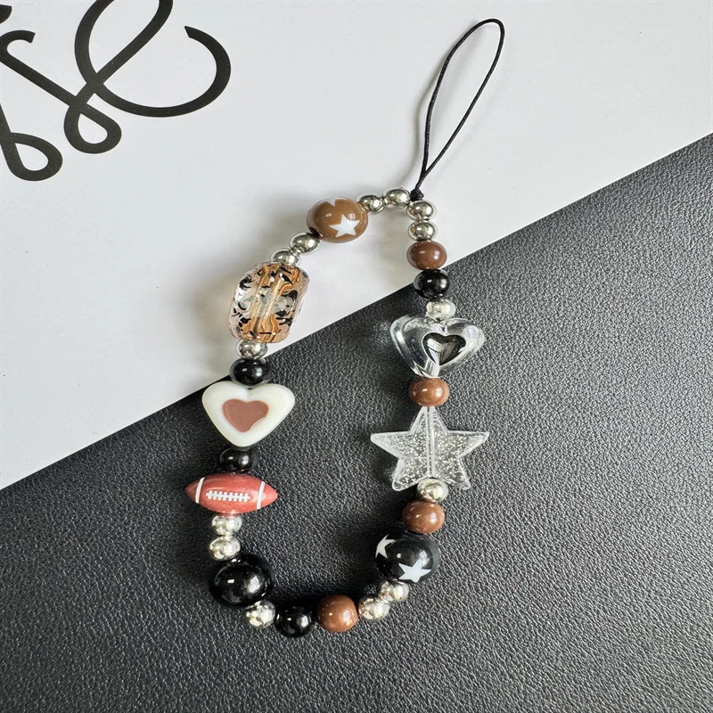 Themed Charm Beaded Phone Lanyard Brehn