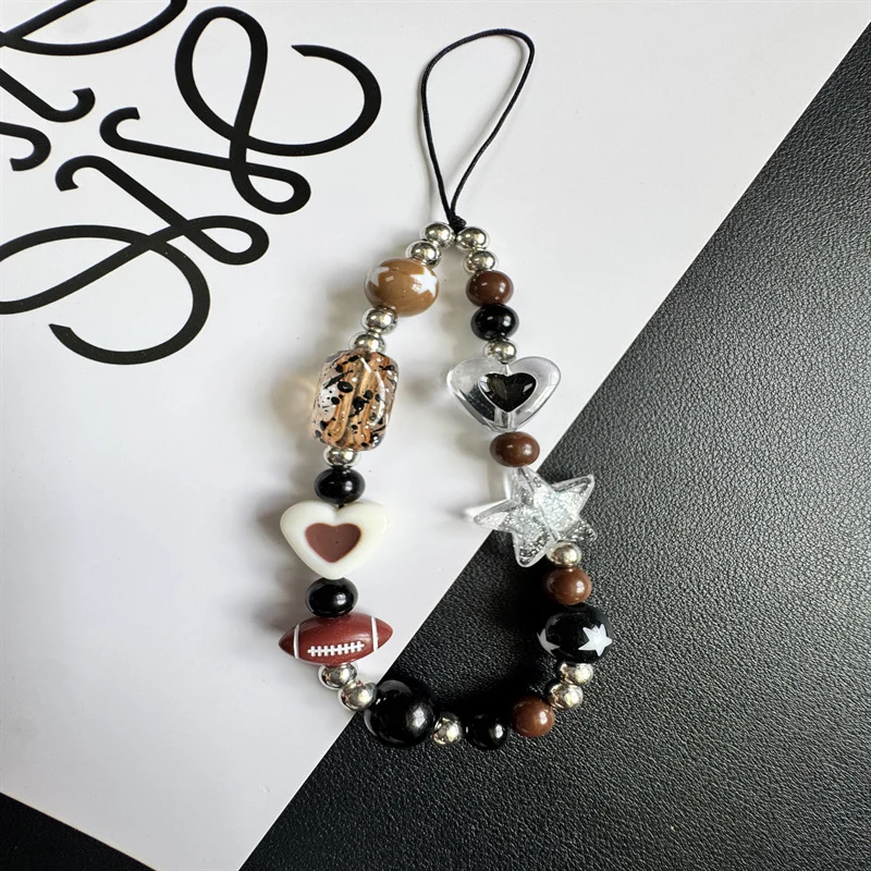 Themed Charm Beaded Phone Lanyard Brehn