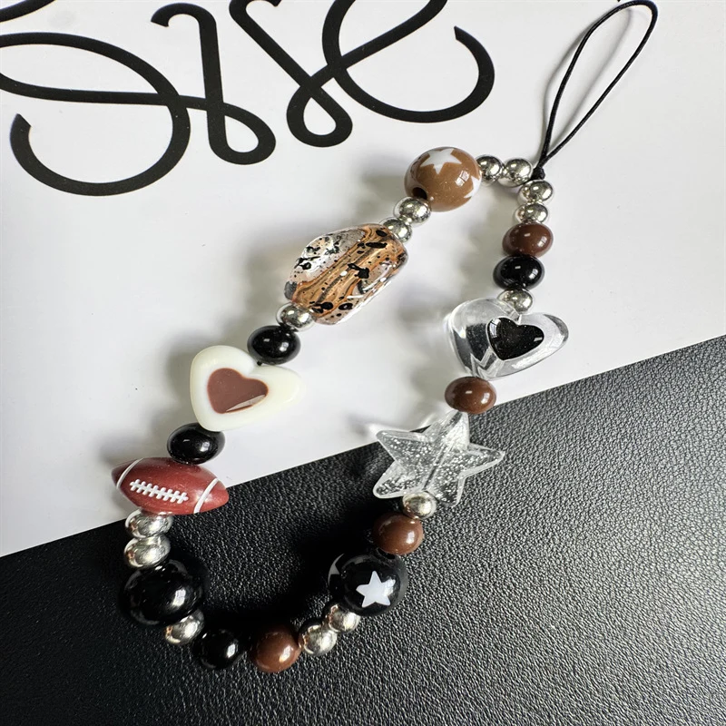 Themed Charm Beaded Phone Lanyard Brehn