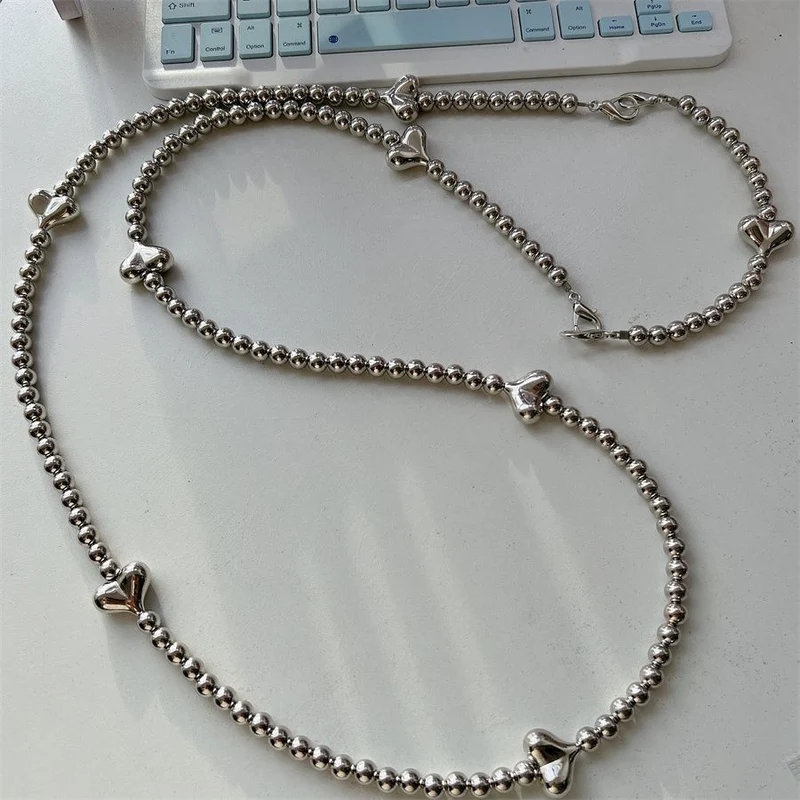 Stylische Herz-Akzent Perlen-Brillenband Brehn