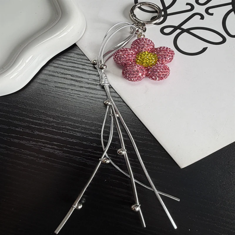 Rhinestone-Blumen-Anhänger Schlüsselanhänger Brehn