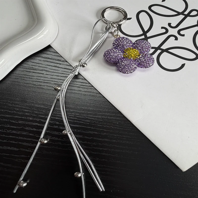 Rhinestone-Blumen-Anhänger Schlüsselanhänger Brehn