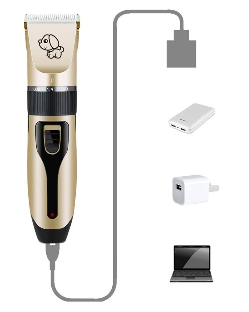 Skanto | Professioneller Hunde-Trimmer mit Bürste für alle Felltypen