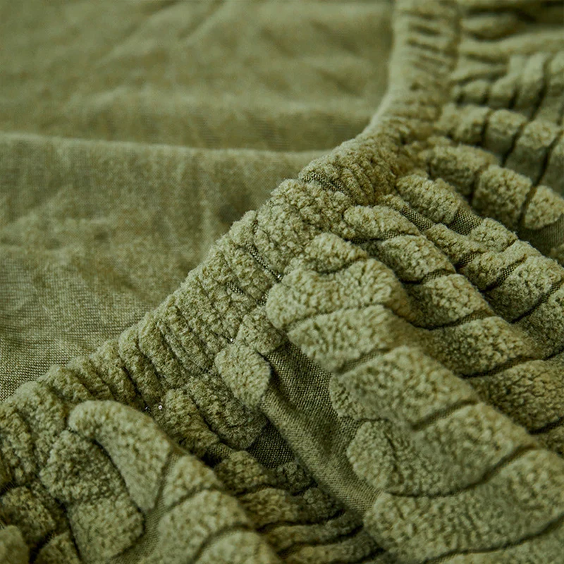 Skanto | Moderner Blatt-Jacquard wasserdichter, kratzfester Stretch-Sofabezug mit voller Abdeckung