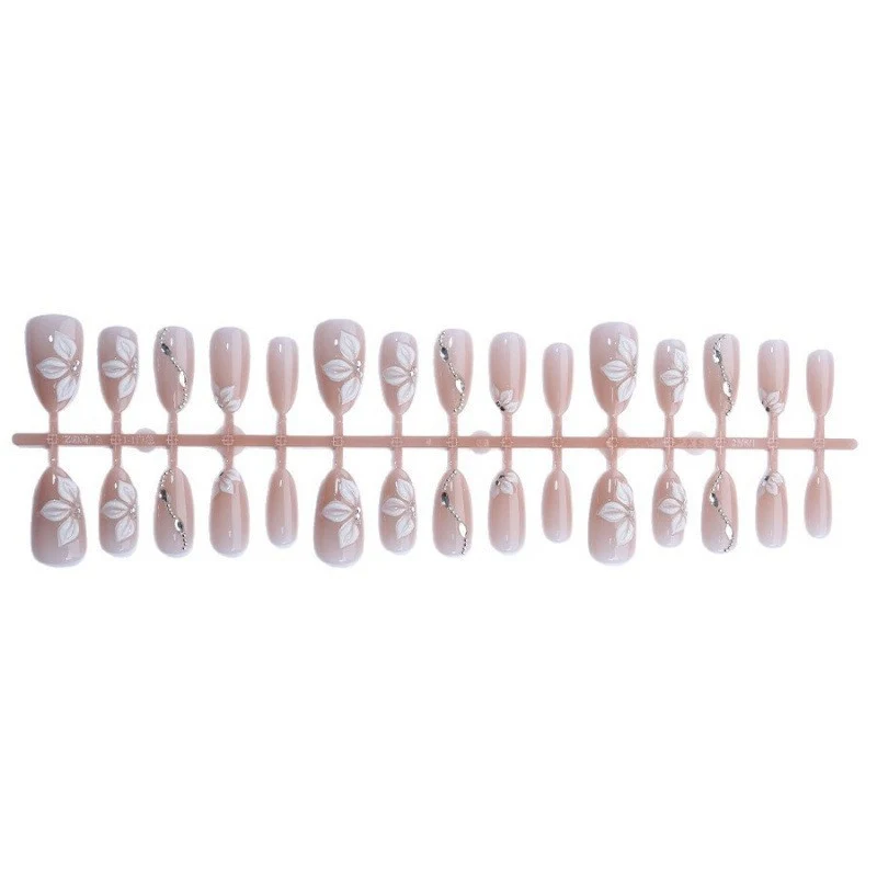 Elegantes Blumennagelkunst-Set Karnz