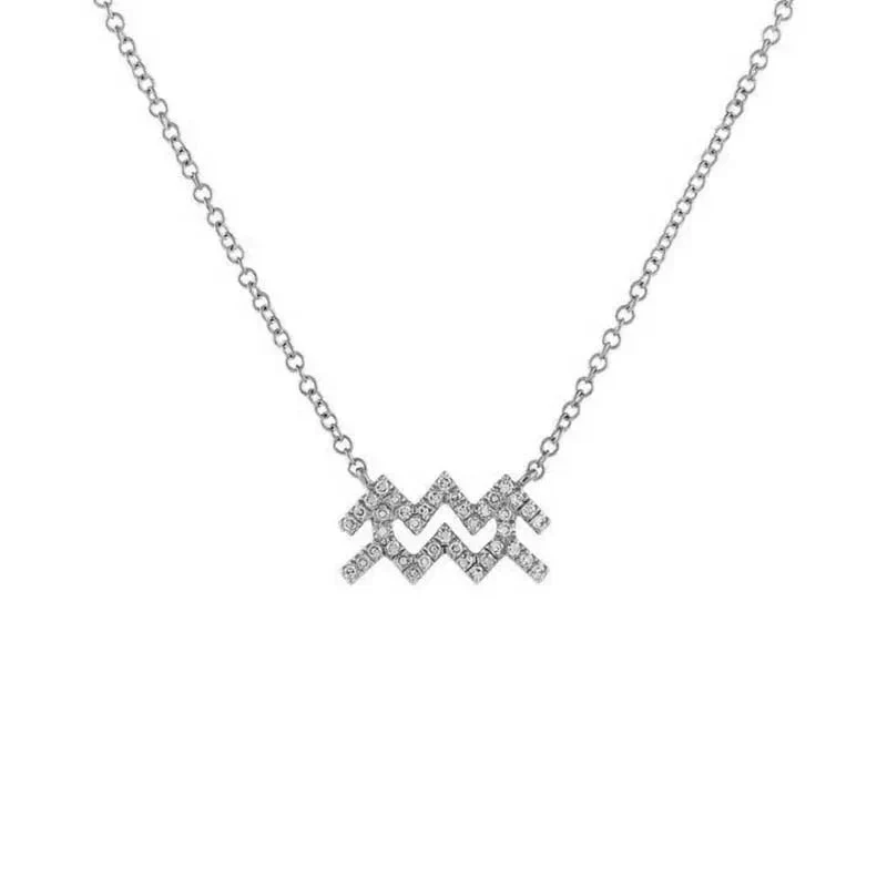 Skanto | Zierliche Diamant-Sternzeichen-Halskette