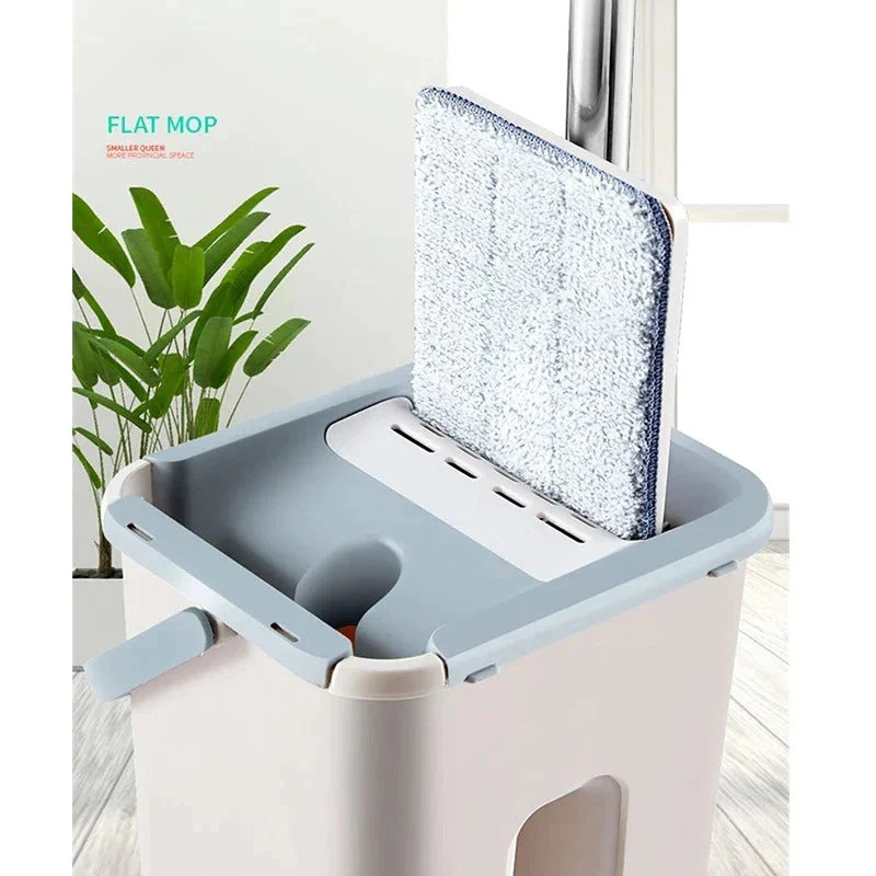Wischmopp-Eimer mit wiederverwendbaren Mopp-Pads Skanto