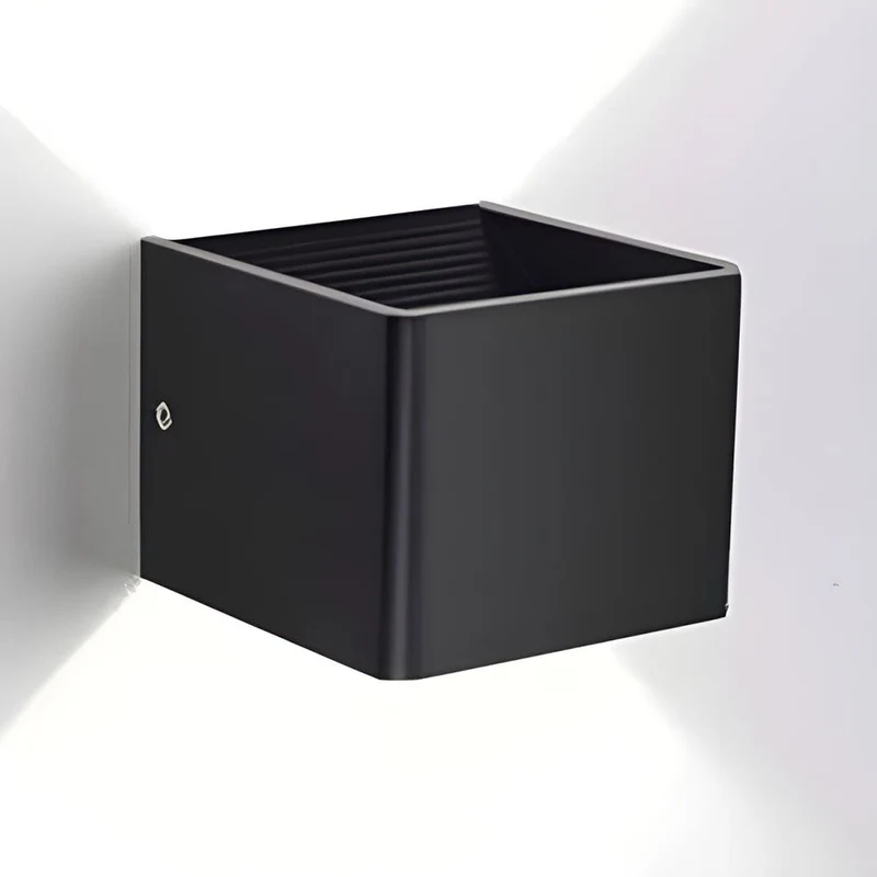 Skanto | Laurion – Moderne Würfel-Wandleuchte | LED-Ambientebeleuchtung für Wohn- & Schlafzimmer