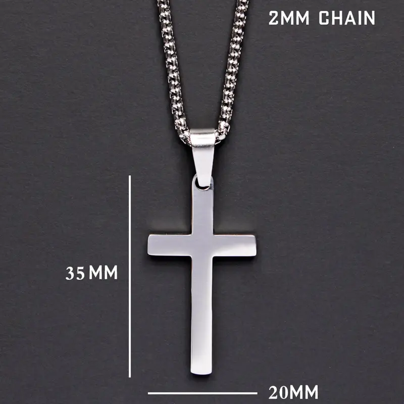 Klassische Kreuz-Herrenhalskette Skanto