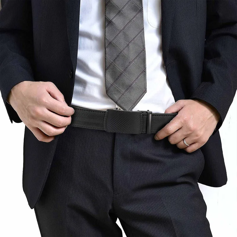 Skanto | Eptchn Leder-Ratschengürtel mit verstellbarer Schnalle CrackSlick