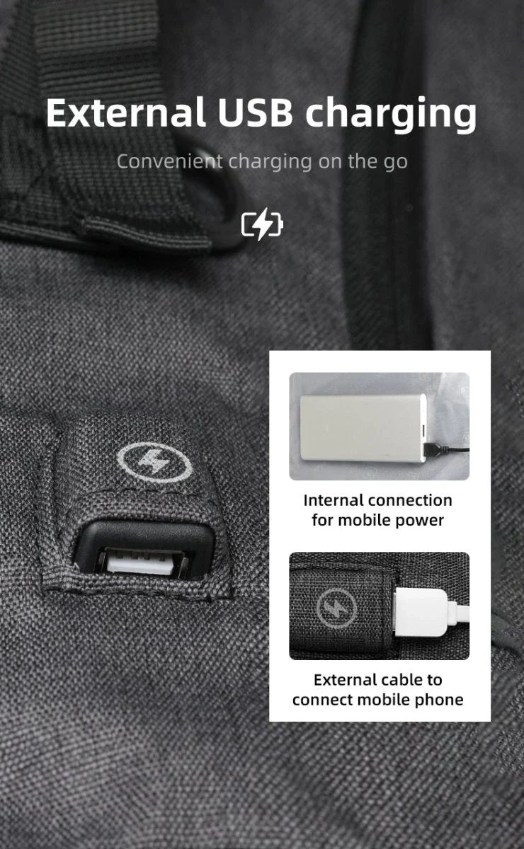 Skanto | URBANTRAIL Rolltop Rucksack – Erweiterbarer und wasserdichter Reiserucksack mit USB-Anschluss und Laptopfach