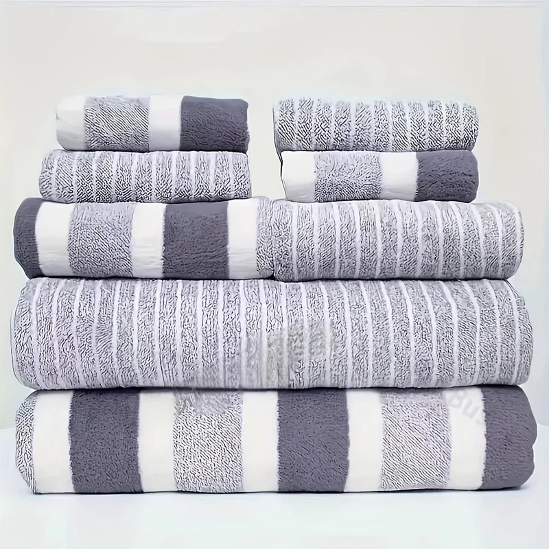 Skanto | VeluSoft 8-teiliges Korallenfleece-Handtuchset