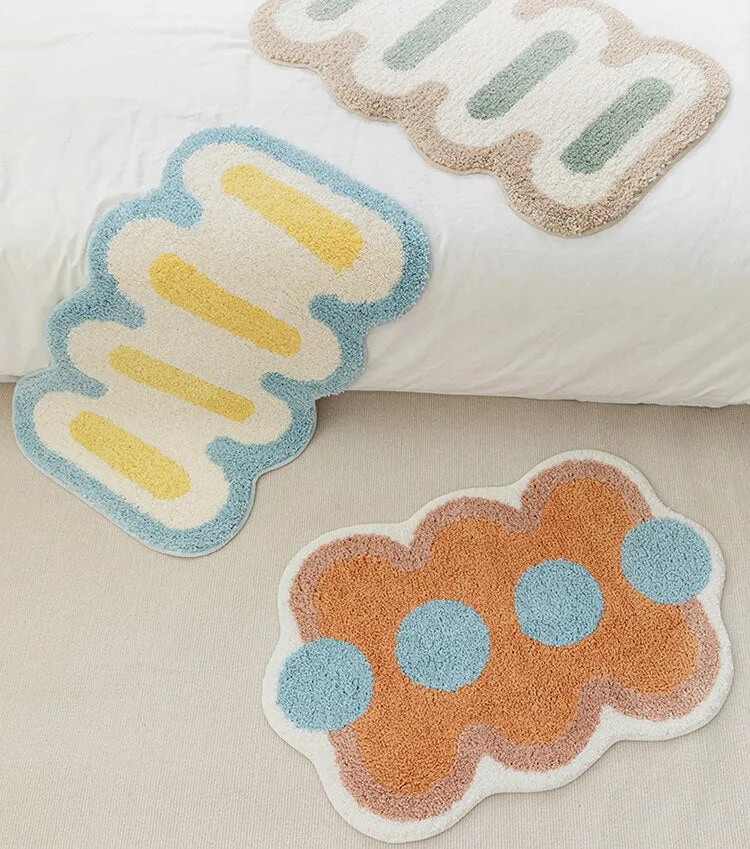 Geometrische Tufting-Badematte | Skanto