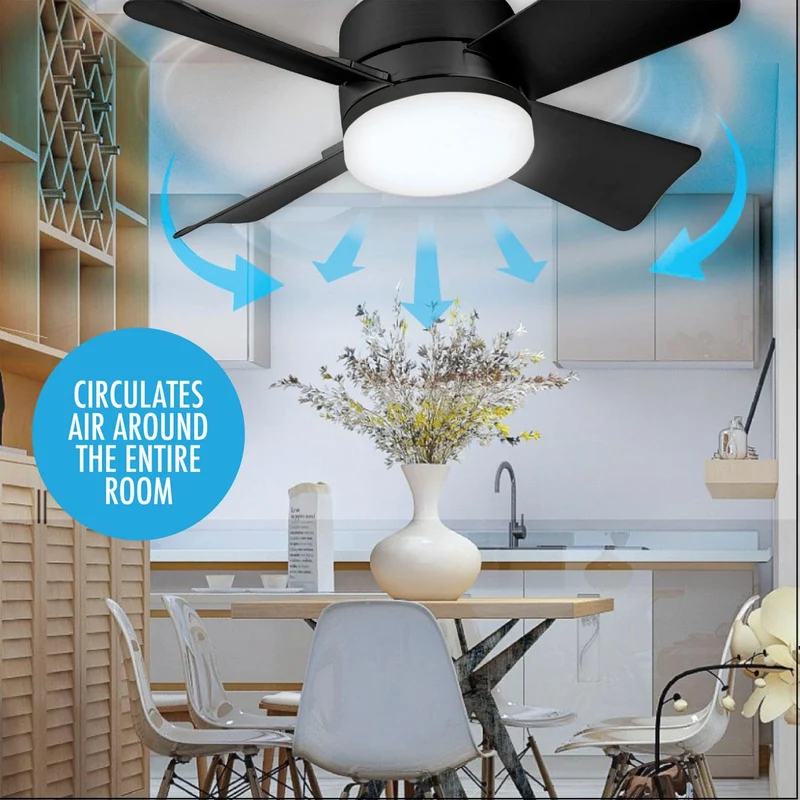 Skanto | 2-in-1 TRAGBARER DECKENVENTILATOR & LICHT mit Fernbedienung