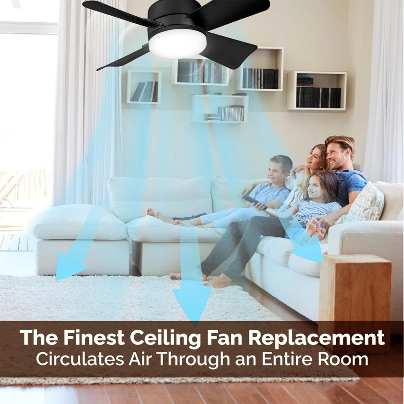 Skanto | 2-in-1 TRAGBARER DECKENVENTILATOR & LICHT mit Fernbedienung