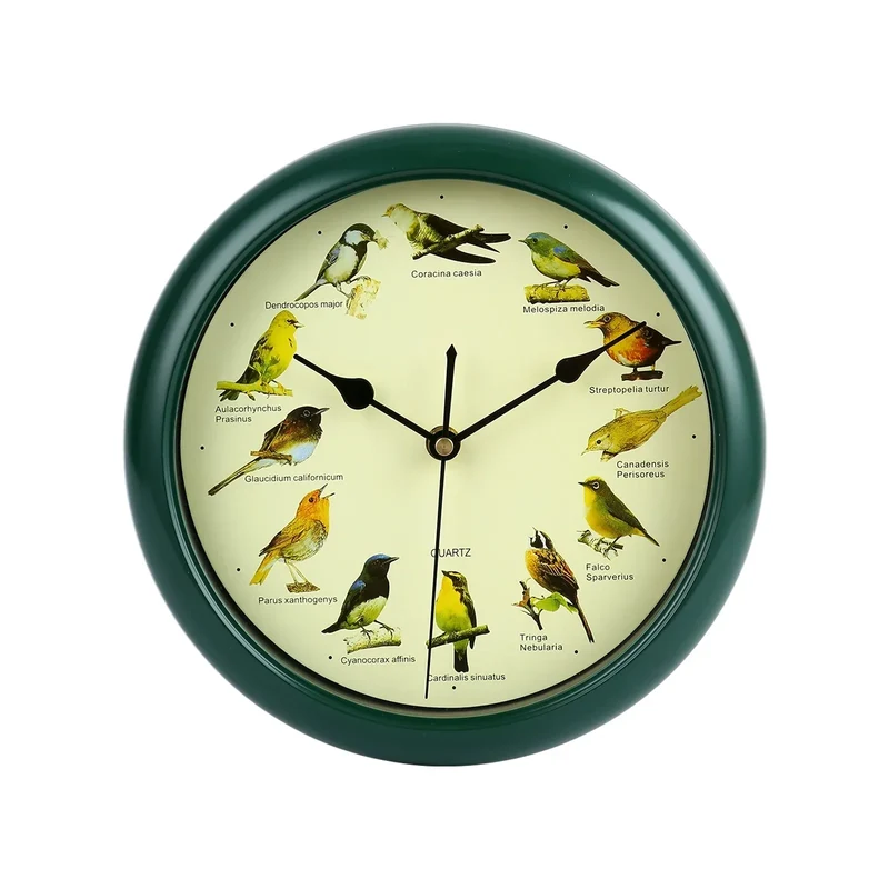 BirdSong Clock – 10-Zoll-Wanduhr für stilvolle Interieurs Skanto
