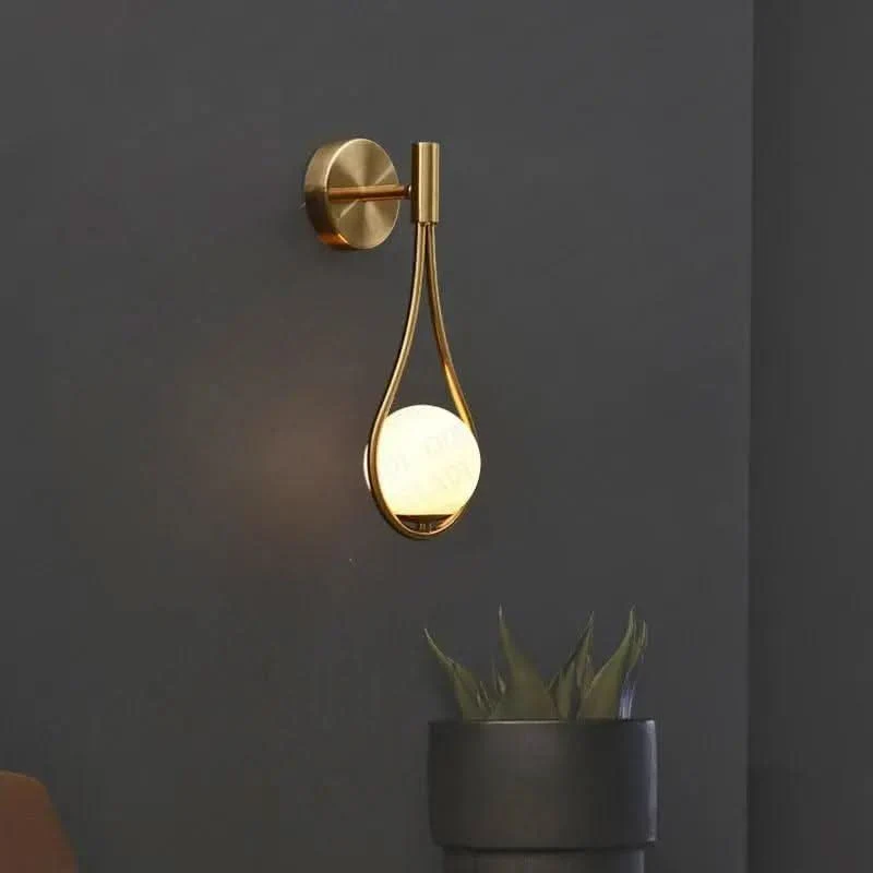 Skanto | Skandinavische LED-Wandleuchte – Minimalistische Lampe aus Holz und Metall