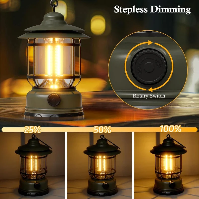 Skanto | Wiederaufladbare Retro LED Campinglaterne