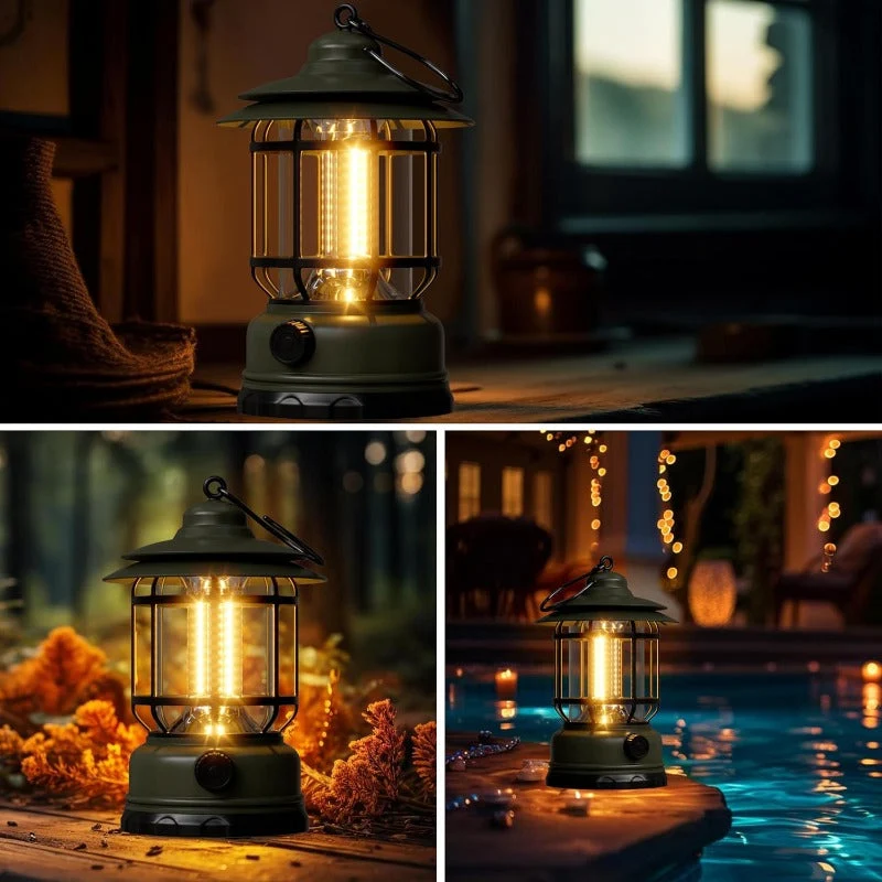Skanto | Wiederaufladbare Retro LED Campinglaterne