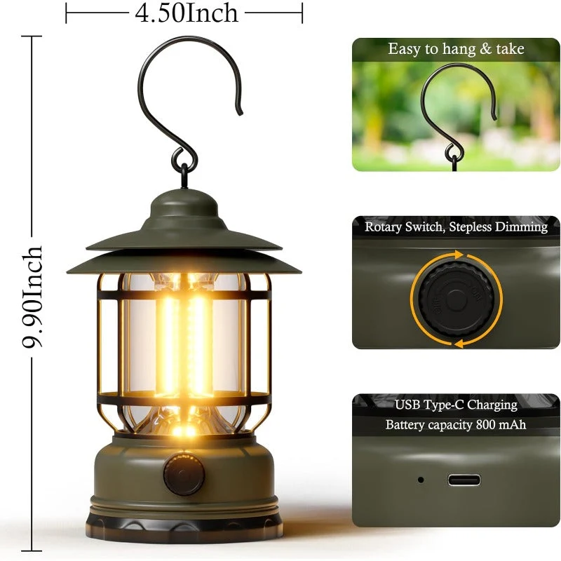 Skanto | Wiederaufladbare Retro LED Campinglaterne