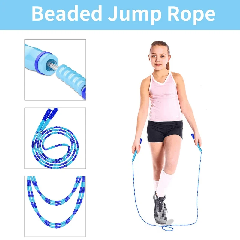 Skanto | Flexirope – Verstellbares Perlen-Springseil für effektives Cardio-Training