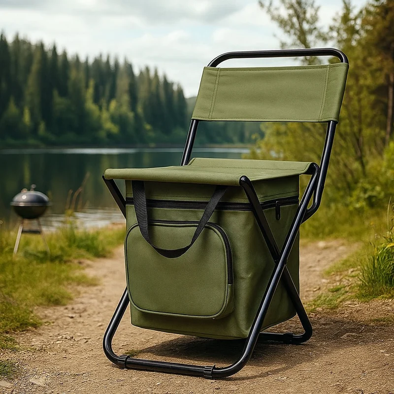 Skanto | Coolcamp Chair – Faltbarer Outdoor-Stuhl mit integrierter Kühlbox und Stauraum