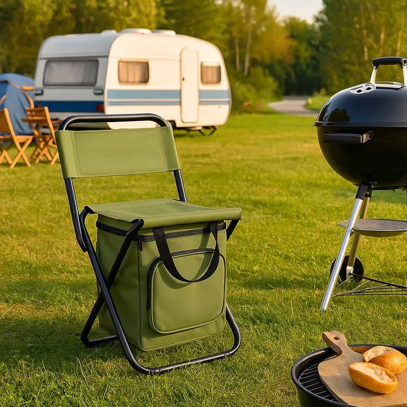 Skanto | Coolcamp Chair – Faltbarer Outdoor-Stuhl mit integrierter Kühlbox und Stauraum