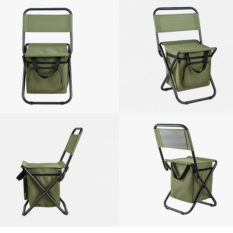 Skanto | Coolcamp Chair – Faltbarer Outdoor-Stuhl mit integrierter Kühlbox und Stauraum